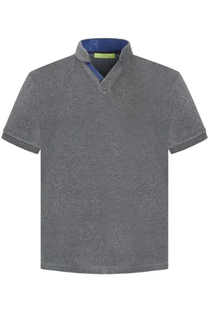 SHANGHAI TANG Stand-up collar V-neck polo shirt