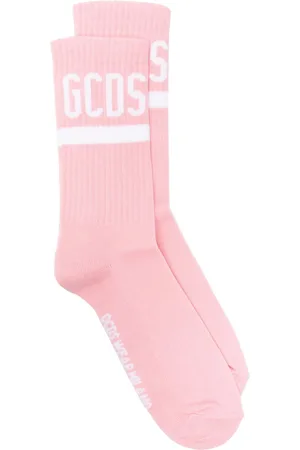 GCDS Intarsia-logo crew socks
