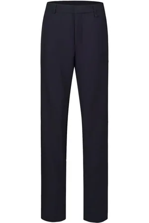 SHANGHAI TANG Rear elasticated-waistband tailored trousers
