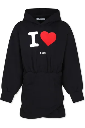 Msgm Logo-print hooded dress