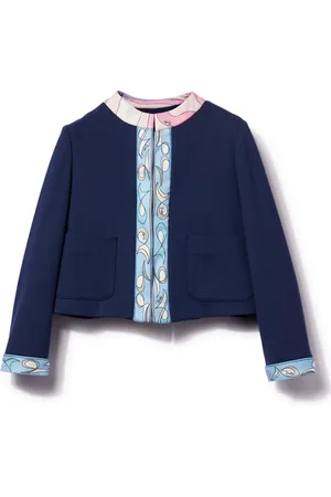 PUCCI Junior Pesci-print round-neck jacket