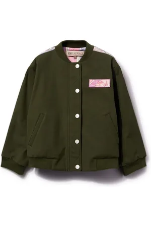 PUCCI Junior Logo-appliqué bomber jacket