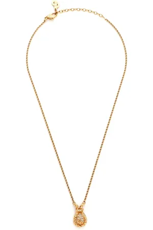 Dior CD rhinestone necklace