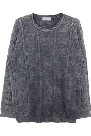 YOHJI YAMAMOTO Cable-knit cotton jumper