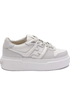 Fendi Match leather sneakers