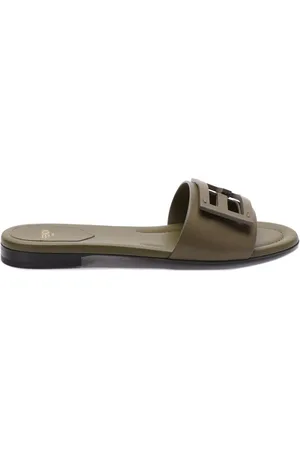 Fendi FF Baguette-cut-out slides
