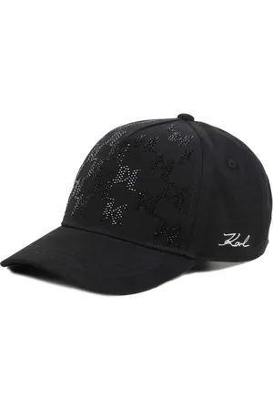 Karl Lagerfeld Rhinestone cotton cap