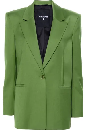 Patrizia Pepe Button-up flannel blazer