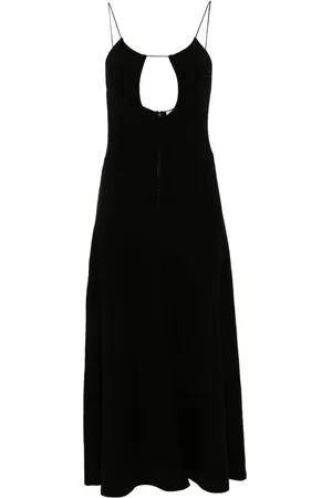 Saint Laurent Cut-out midi dress