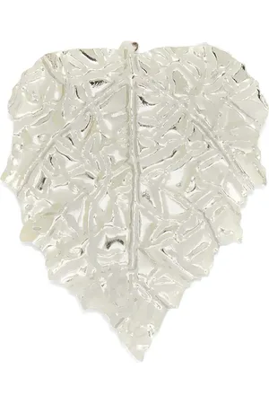 Jil Sander Oversize leaf-shaped polished brooch
