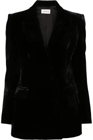 P.A.R.O.S.H. Velvet double-breasted blazer
