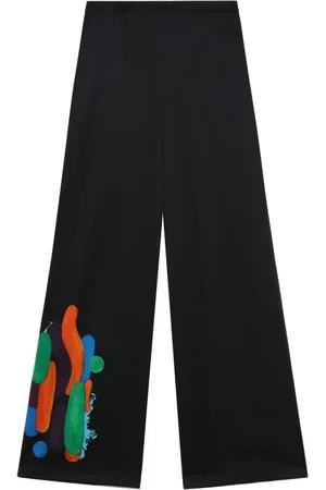 ENFÖLD Graphic-print wide-leg trousers