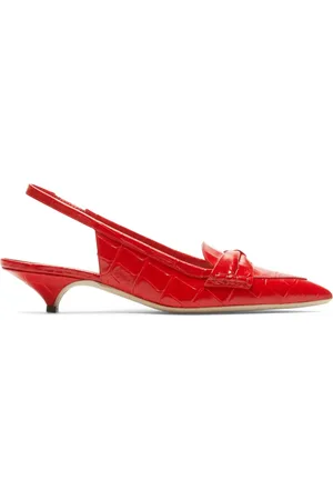 Nº21 30mm bow slingback pumps