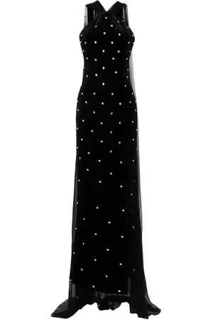 JEAN-LOUIS SABAJI Embroidered velvet dress