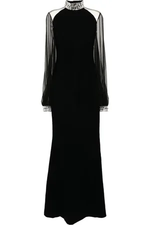 JEAN-LOUIS SABAJI Crystal-embellished gown