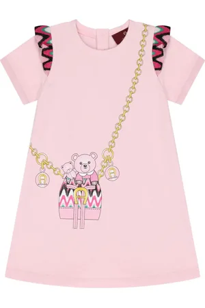 Aigner Teddy bear print short-sleeve dress