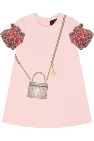 Aigner Printed lace-appliqu?? dress