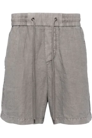 James Perse Straight-leg linen shorts