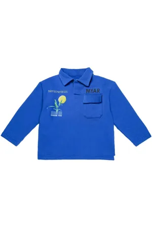 MYAR Logo-print cotton polo shirt