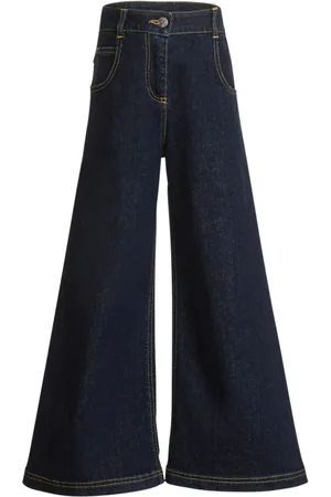 Etro Topstitched bootcut jeans