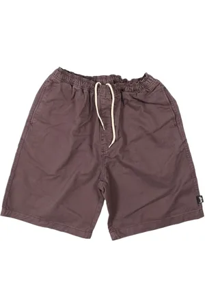 STUSSY Drawstring cotton swim shorts