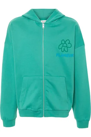 FLÂNEUR Flower zip-up hoodie