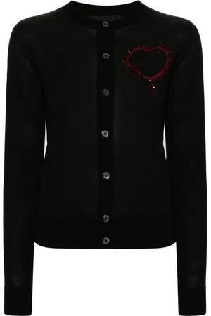 Dsquared2 Beaded-heart cardigan