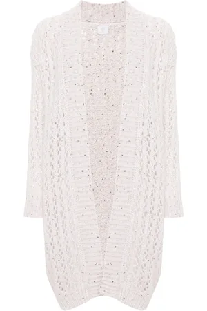 ELEVENTY Sequin-embellished cardi-coat