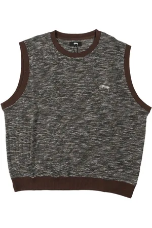 STUSSY Logo-embroidered vest