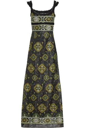Giambattista Valli Tapisserie-print sequinned maxi dress