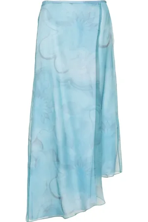 Giorgio Armani Floral-print asymmetric skirt