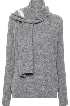GIUSEPPE DI MORABITO Brooch-detail sweater
