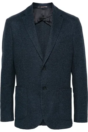 Boggi Milano Mélange single-breasted blazer