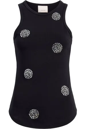Cinq A Sept Lizzie polka dot tank top