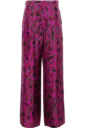 Lanvin Brush stroke-printed trousers