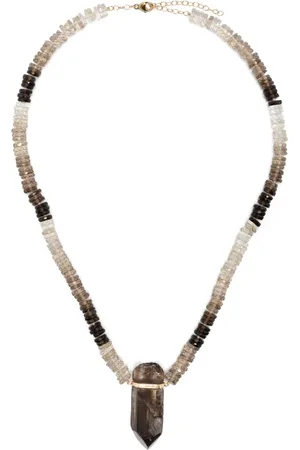 JIA JIA 14kt yellow Aurora smoky quartz necklace