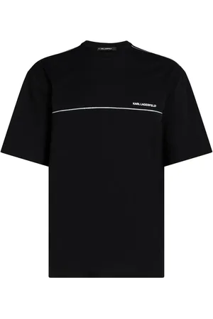Karl Lagerfeld Reflective pipe-lined T-shirt