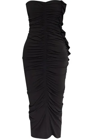 The Attico Ruched midi dress