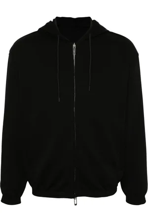 Emporio Armani Zipped drawstring hoodie