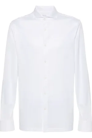 Boggi Milano Piqu??-weave shirt
