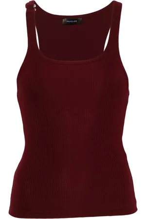 MUGLER Pierced tank top