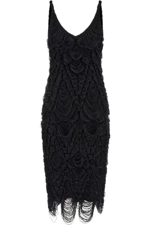 Salvatore Ferragamo Fringed silk dress