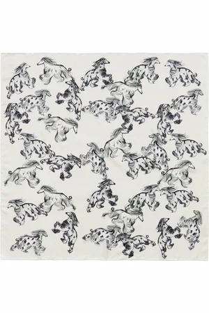 Bimba y Lola Dog-print scarf
