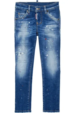 Dsquared2 Logo-patch cotton-blend jeans