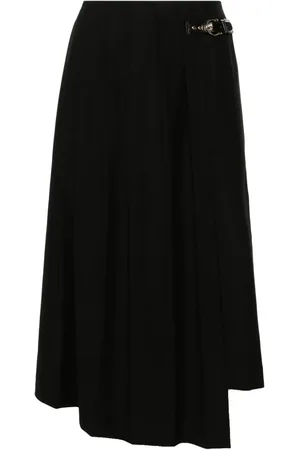 Maje Asymmetrical pleated skirt