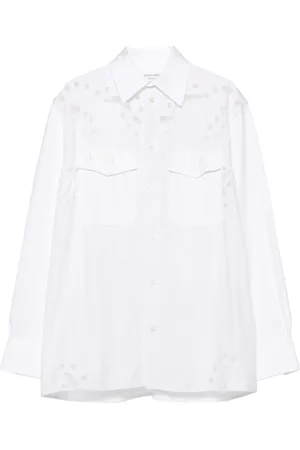 Marine Serre Logo-embroidered shirt