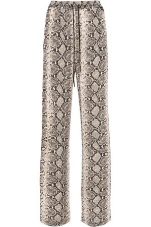 Marine Serre Python-print trousers