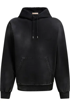 Marni Bleached-effect cotton hoodie