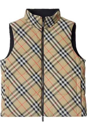 Burberry Check-print reversible puffer gilet