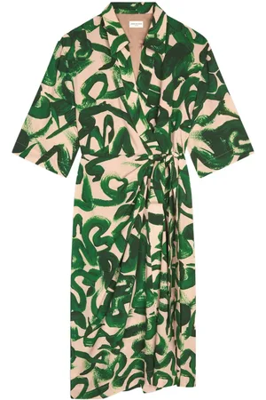 DRIES VAN NOTEN Floral-print midi dress